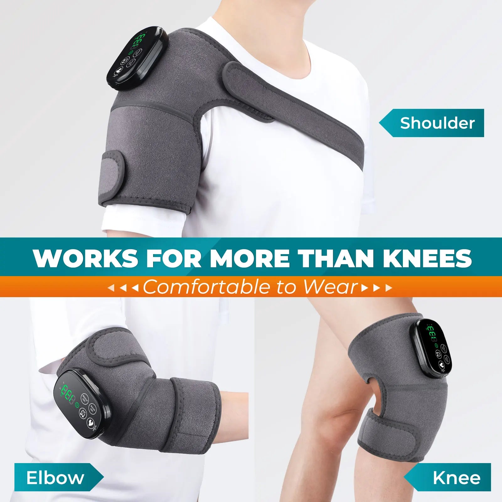 Works on knees, shoulders, and elbows